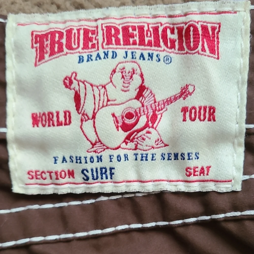 True Religion Brown Flat Front Shorts - Picture 12 of 14